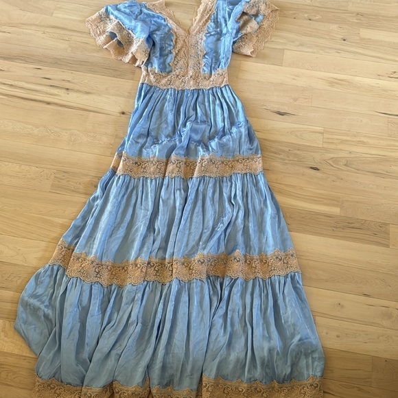 Spell-Women's Ocean Gown Maxi Dress At Free People In Bluebell, Size: XS-New - Picture 11 of 12